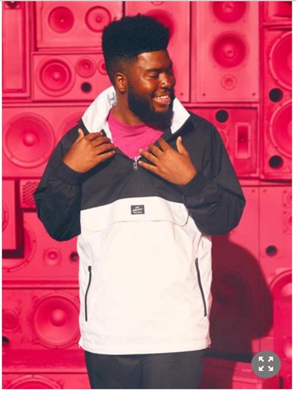 NWT Hollister X Khalid collaboration Windbreaker black & white size large